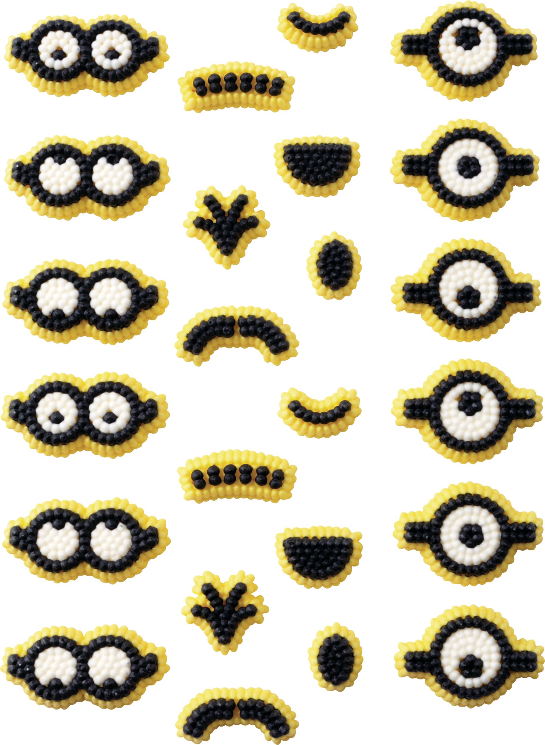 Minions Icing Decorations, 24-pk Overhead_Flat