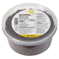 Vermicelles en sucre au chocolat de Wilton, 10 oz Overhead_Plunge
