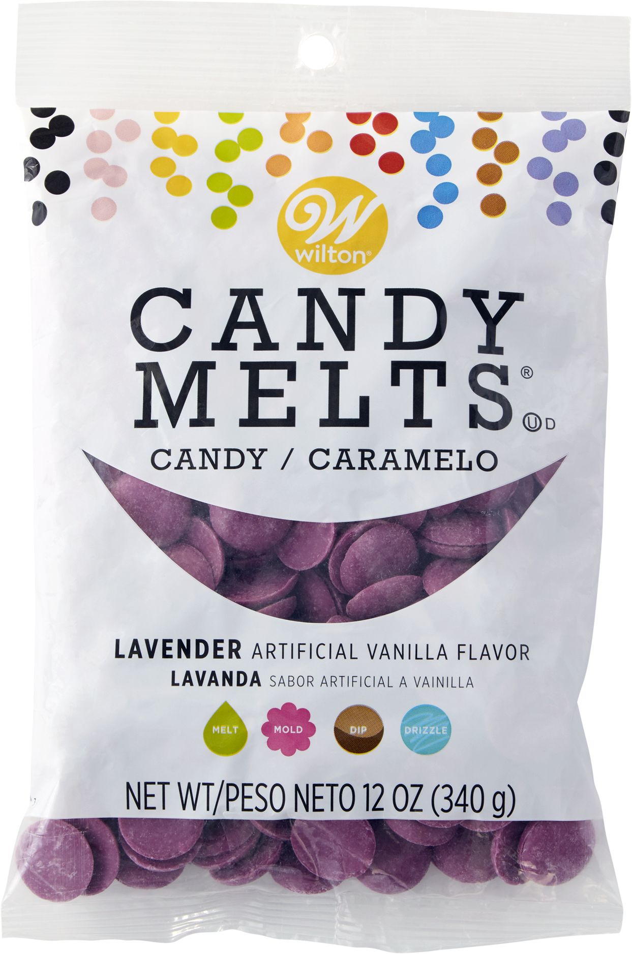 Wilton Lavender Candy Melts, 12-oz, 15-pk Front_Flat