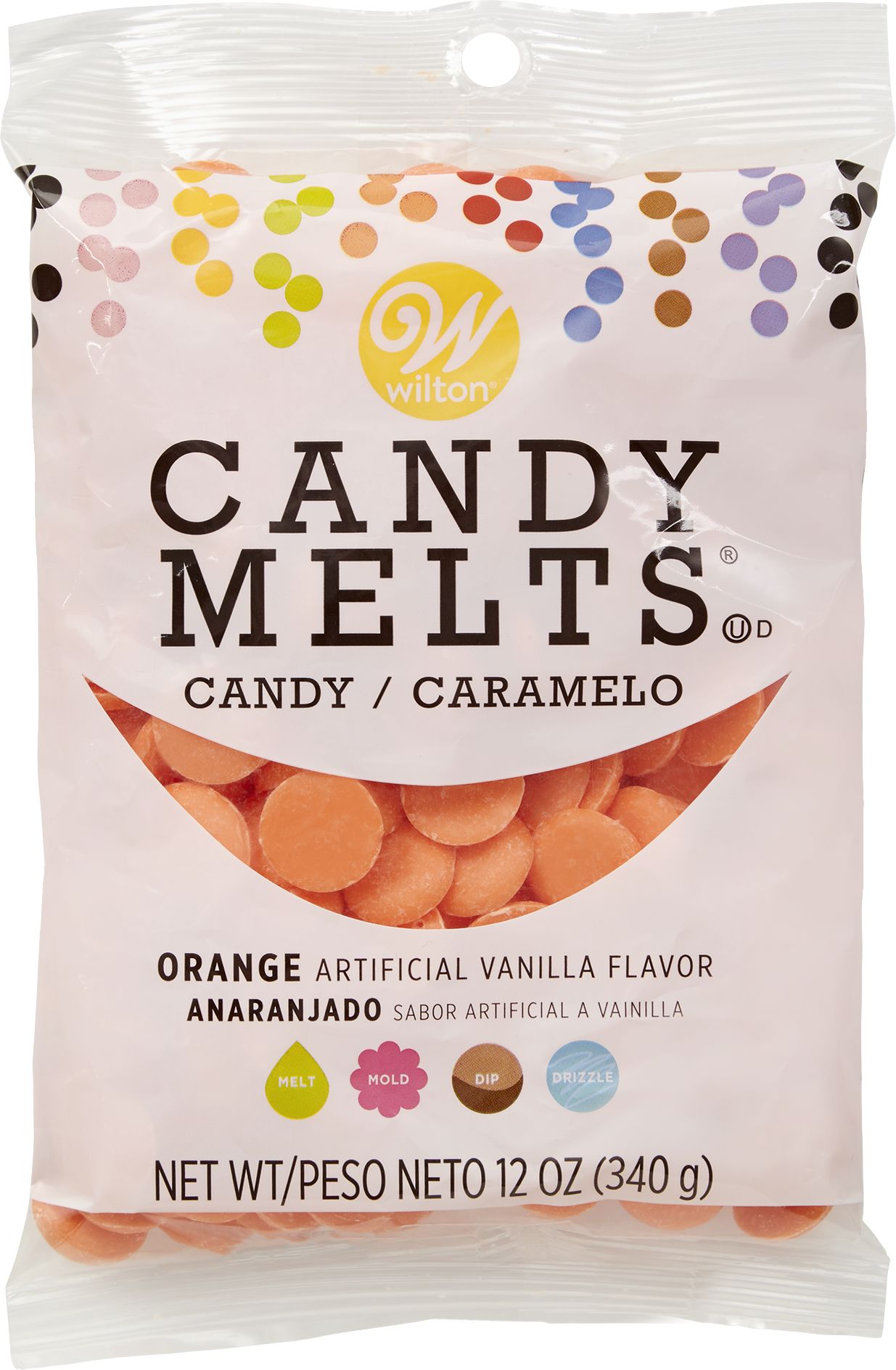 Wilton Orange Candy Melts, 12-oz, 15-pk Front_Flat