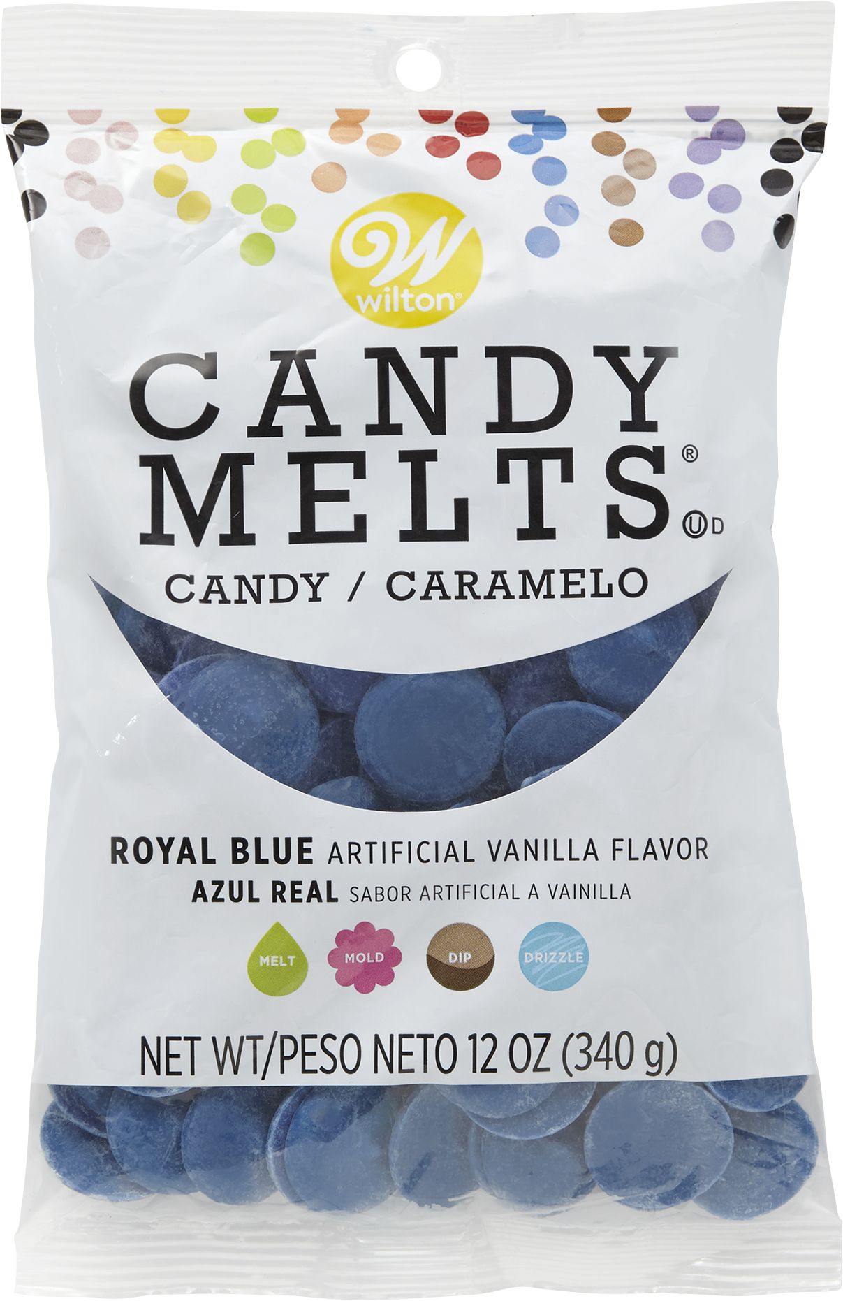 Wilton Royal Blue Candy Melts, 12-oz, 15-pk Front_Flat