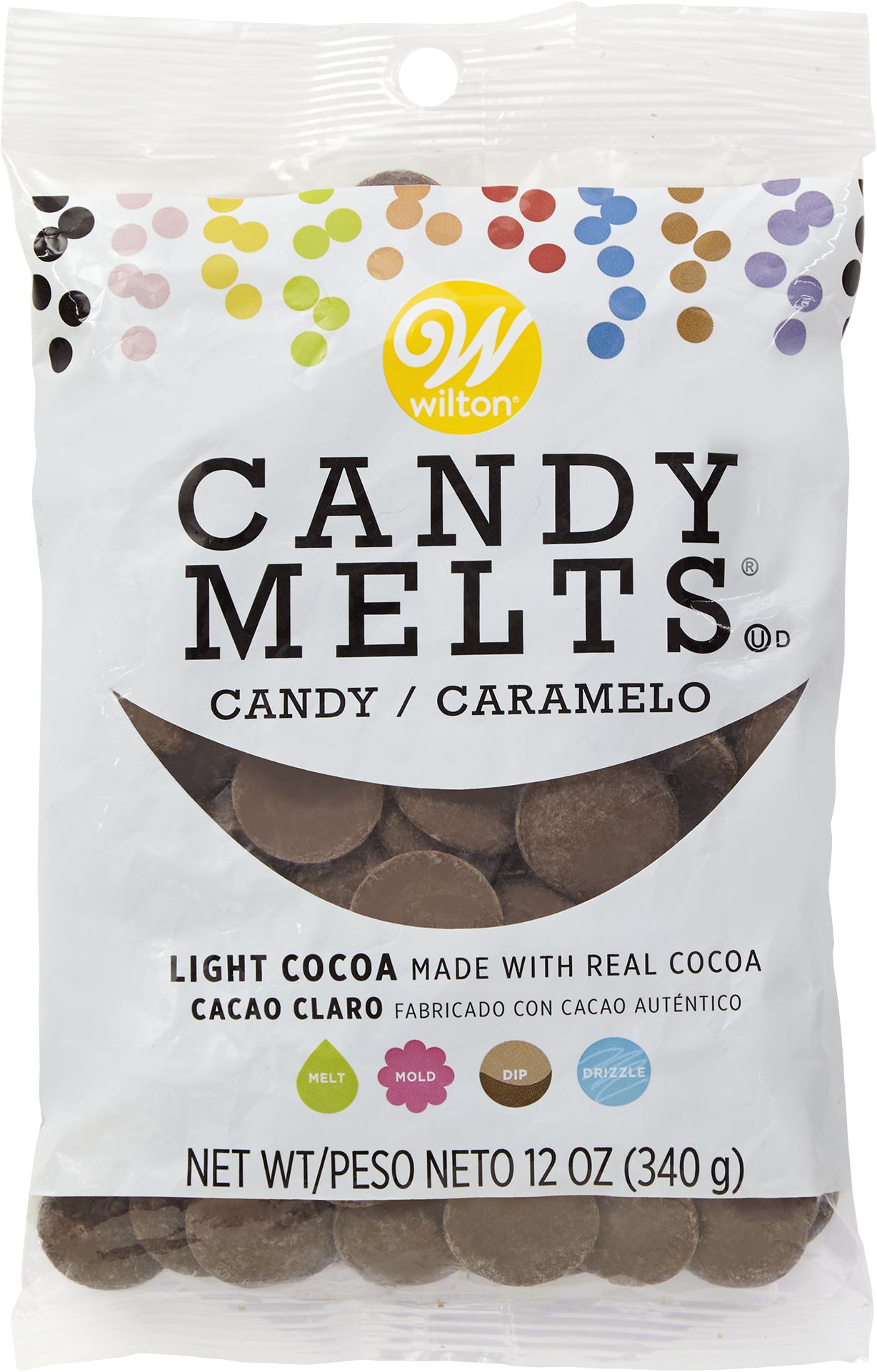 Wilton Vibrant Green Candy Melts, 12-oz Front_Flat