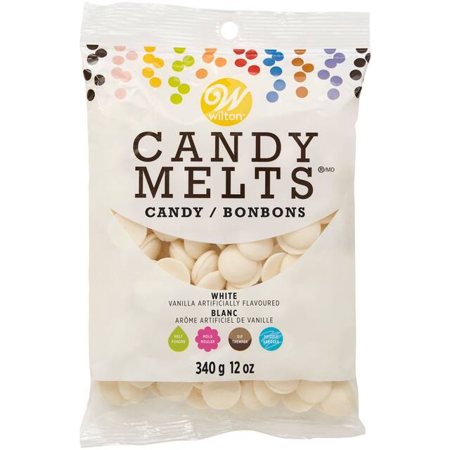 Wilton White Candy Melts Candy Front_Flat