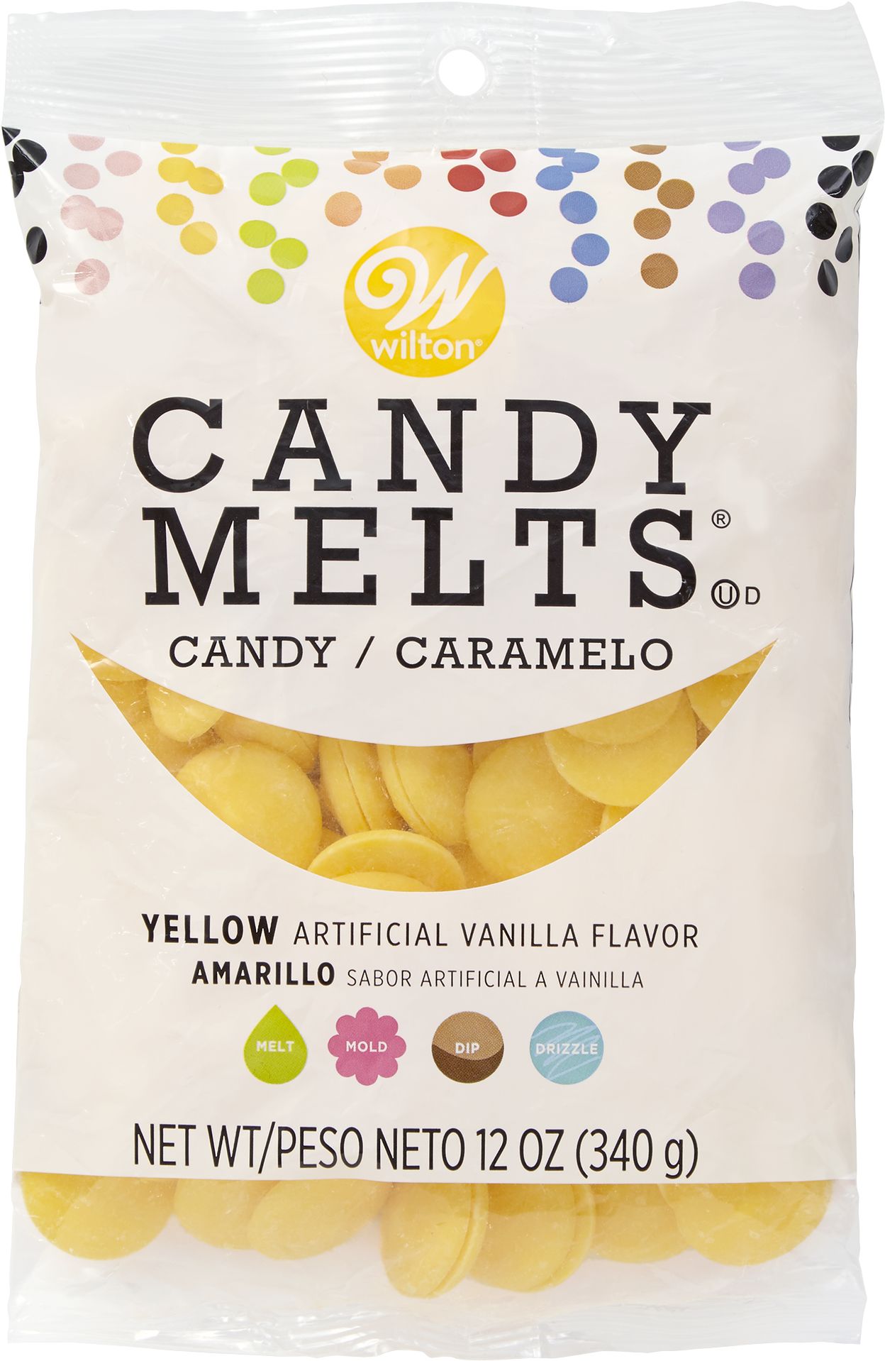 Wilton Yellow Candy Melts, 12-oz, 15-pk Front_Flat