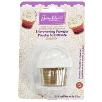 Décoration poudre scintillante comestible, choix de couleurs, 8 g, pour cuisson/décoration de gâteau Front_Flat