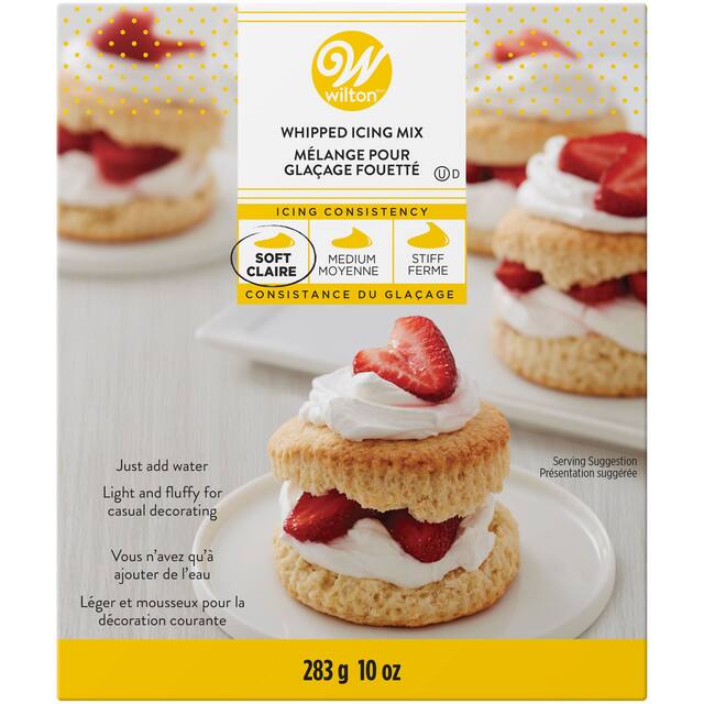 Mélange à glaçage fouetté Wilton, blanc, 10 oz Front_Flat