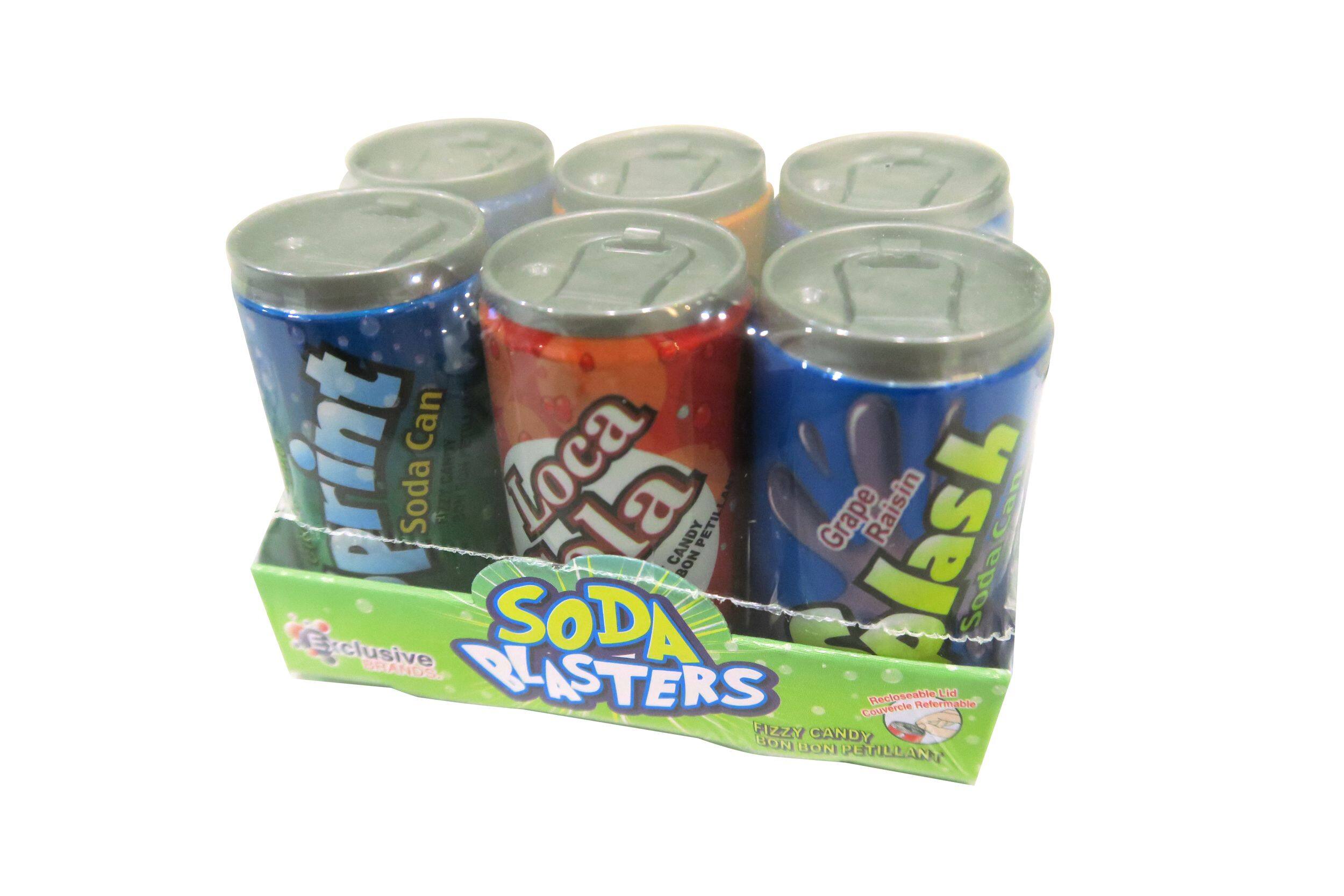 Colas Raisin Bonbons pétillants Soda Blaster, orange/citron/cola/raisin, bonbon dur ...