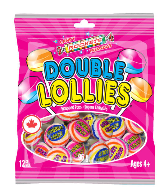Double Lollie Wrapped Lollipops, 12pk Party City