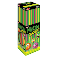Neon Sour Candy Strawz, 348-g Front_Three_Fourths_Angled_Right