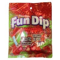 Fun Dip Peg Bag, Cherry, Red, 85.3-g, Hard Candy, for Birthday/Party Favour Front_Flat