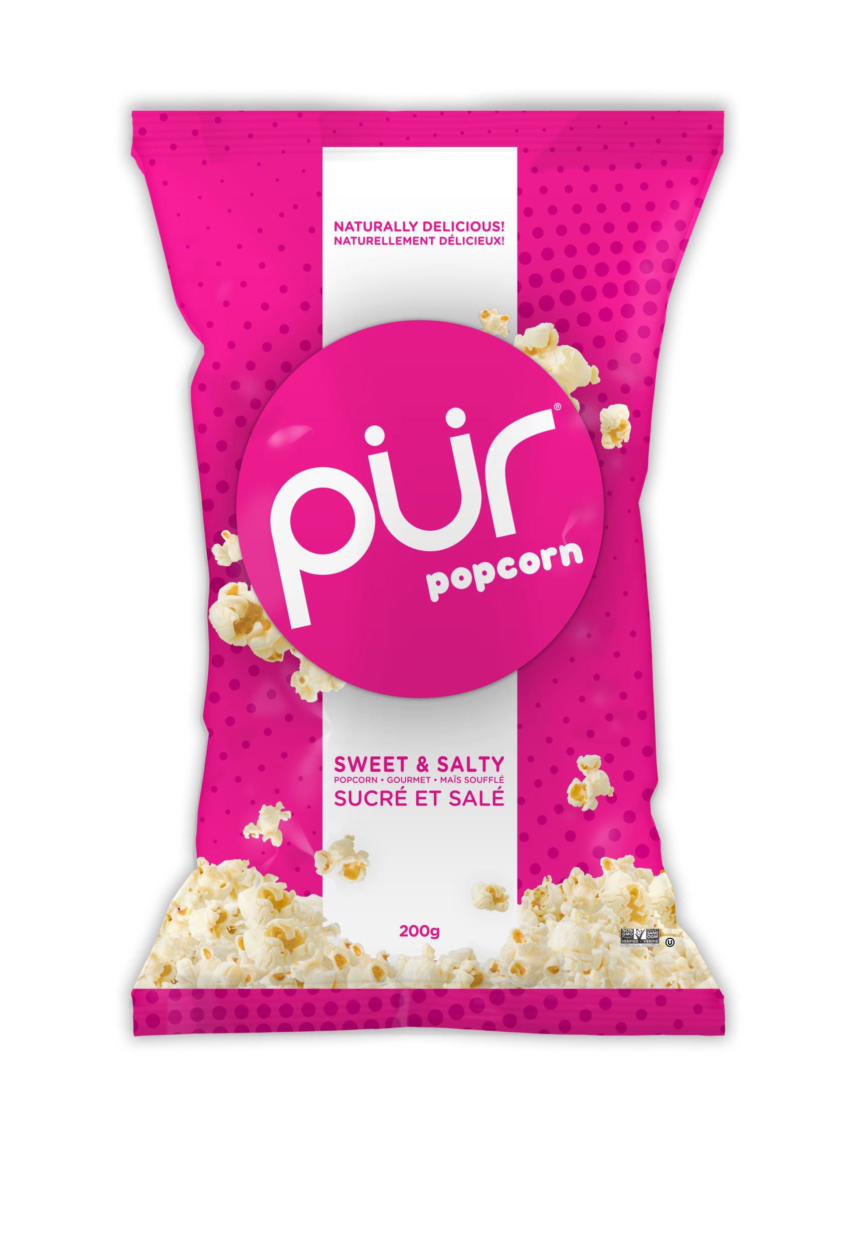 PUR Popcorn Sweet & Salty, 200-g Front_Flat