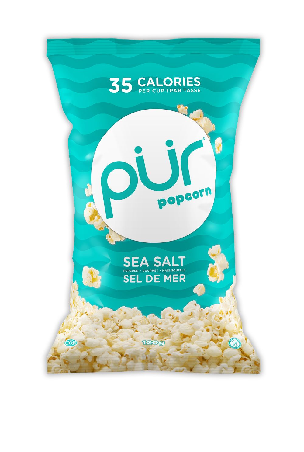PUR Popcorn Sea Salt, 120-g Front_Flat