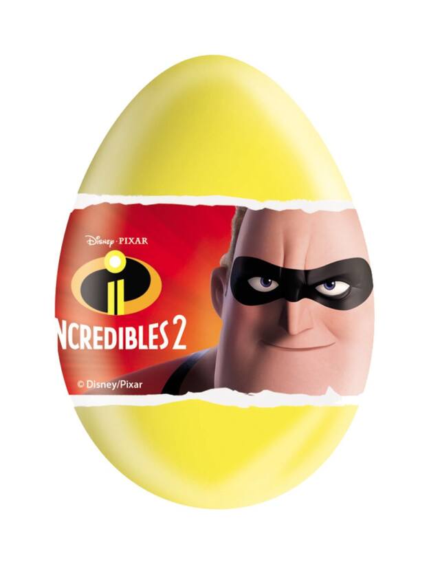 Zaini Incredibles 2 Surprise Chocolate Egg, 20-g Front_Flat