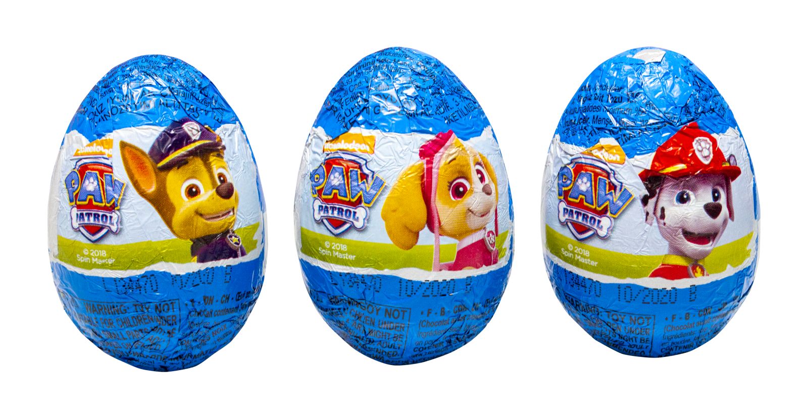 Zaini Paw Patrol Surprise Chocolate Egg, 20-g Composite_or_Mixed