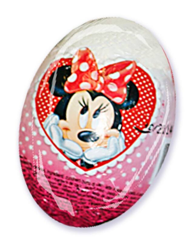 Disney Minnie Mouse Surprise Chocolate Egg, Milk Chocolate, Pink, 20-g, for Easter Front_Flat