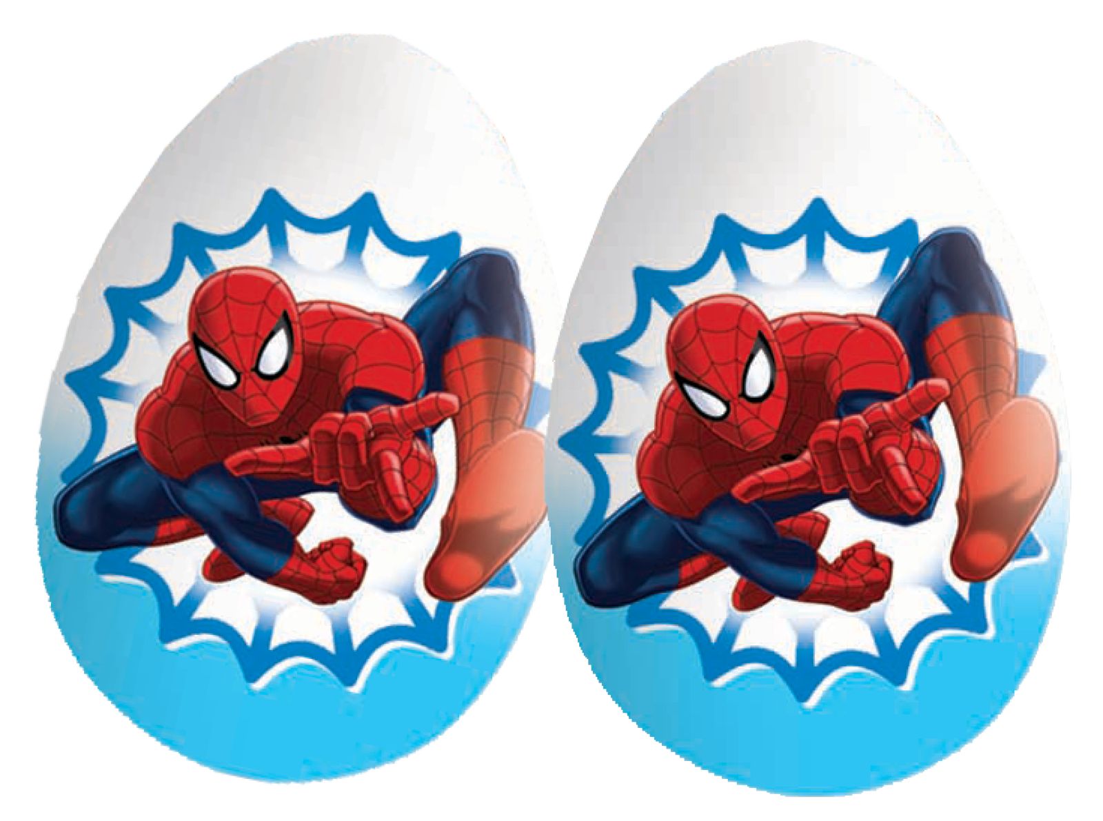 Zaini Spiderman Surprise Chocolate Egg, 20-g Party City