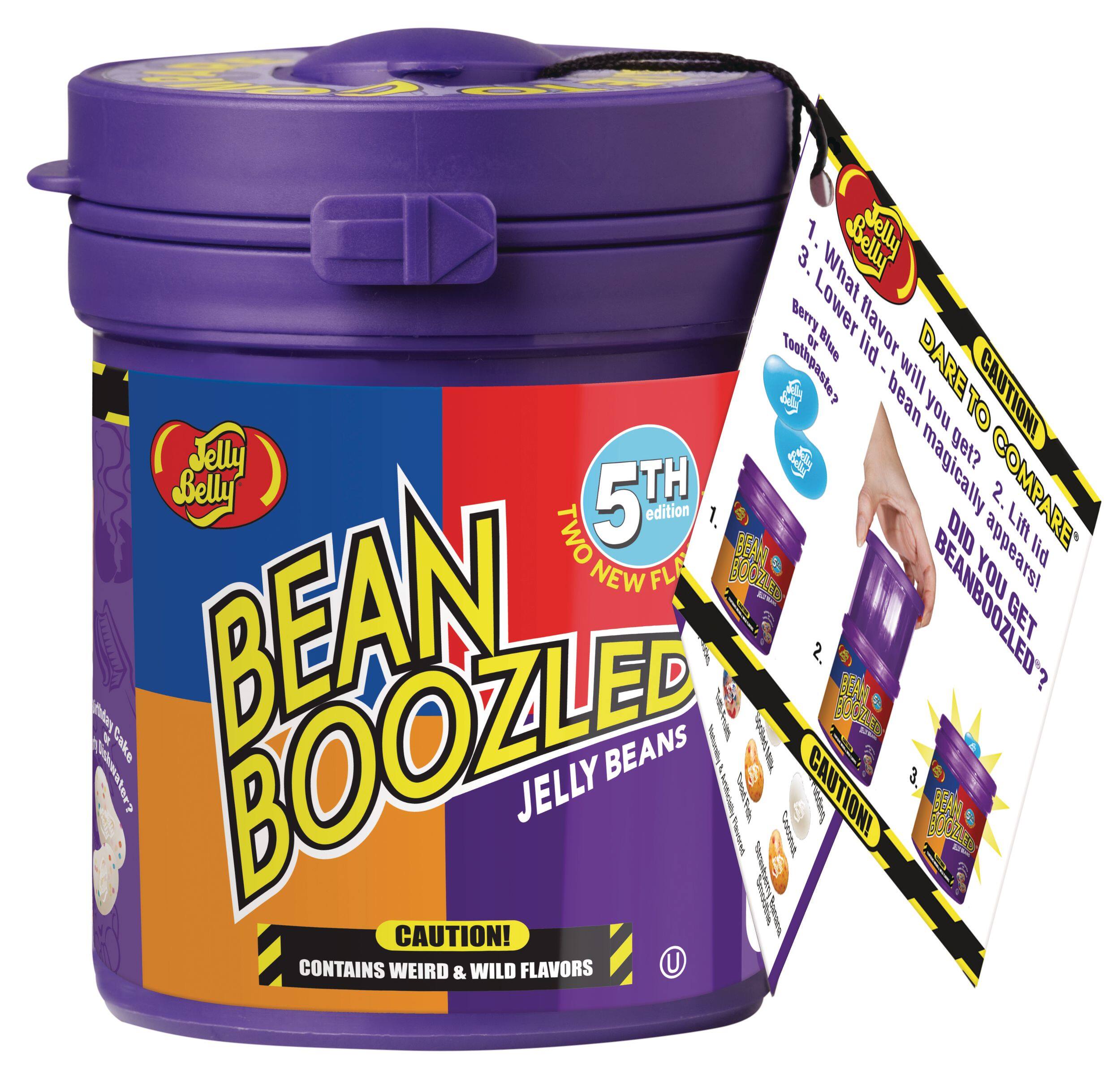 Jelly Belly BeanBoozled Mystery Jelly Beans, Good/Bad Flavours, Multi-Coloured, 99-g, Chewy Candy, for Birthday/Party Favour Front_Elevated
