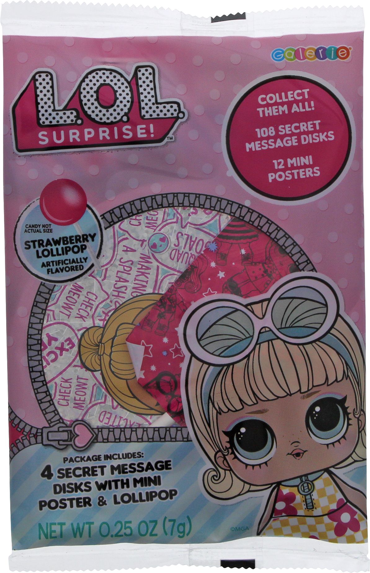 L.O.L Surprise Secret Message Disks 7 g Party City