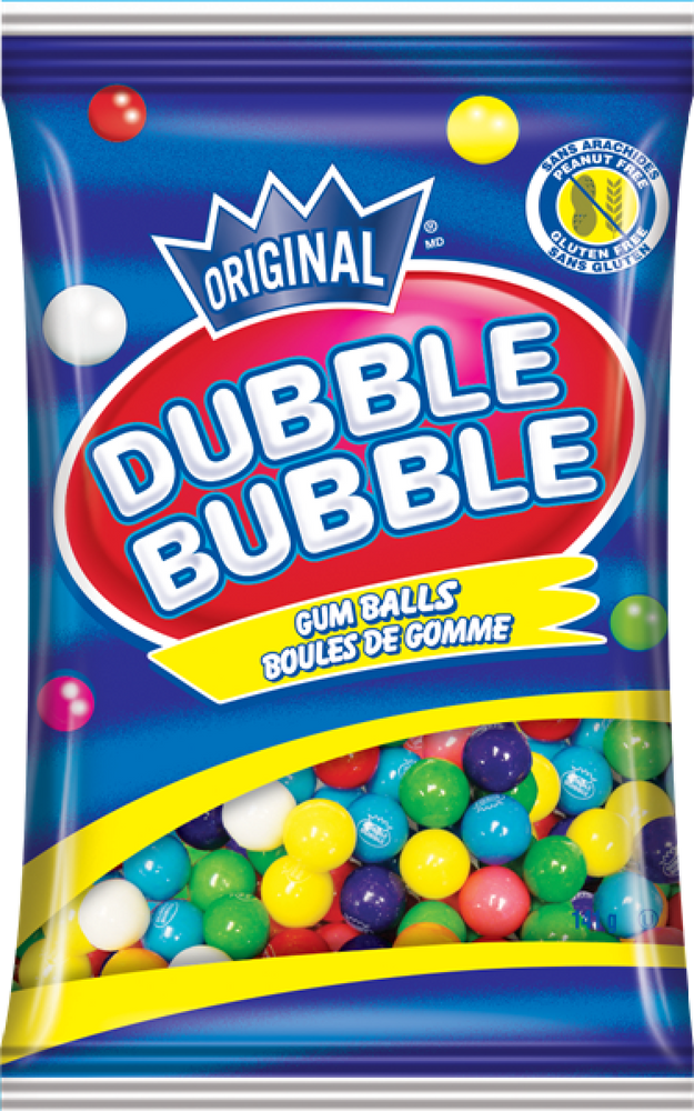 Dubble Bubble Gum, Ounce 340 Count Bucket Chewing Gum Grocery Gourmet ...