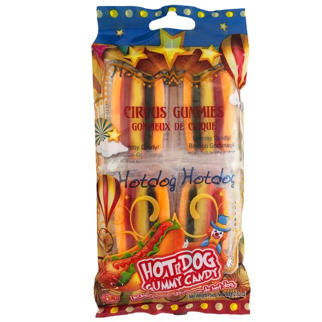 Bonbons gélifiés Hot Dog, paq. 12 Front_Flat