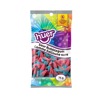 Bubblegum Bottle Gummies, Sour Flavours, Red/Blue, 75-g, Chewy Candy, for Birthday/Party Favour Front_Flat
