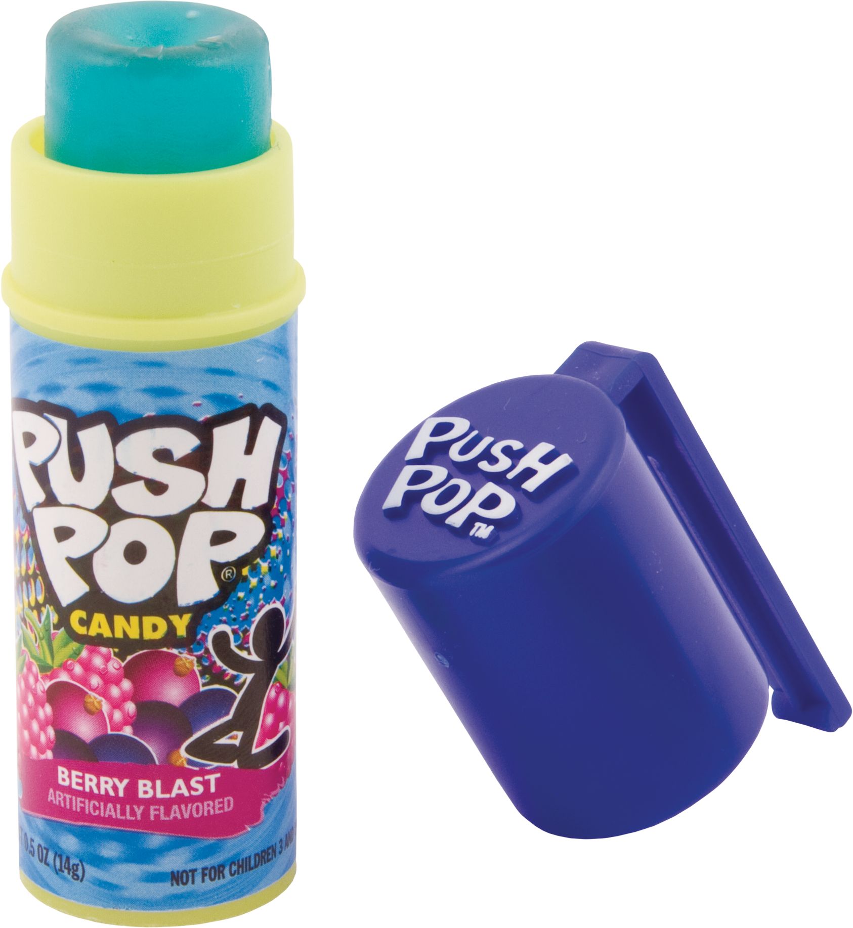 Topps Push Pop, Assorted Fruits, Multi-Coloured, 14-g, Hard Candy, for Birthday/Party Favour Composite_or_Mixed