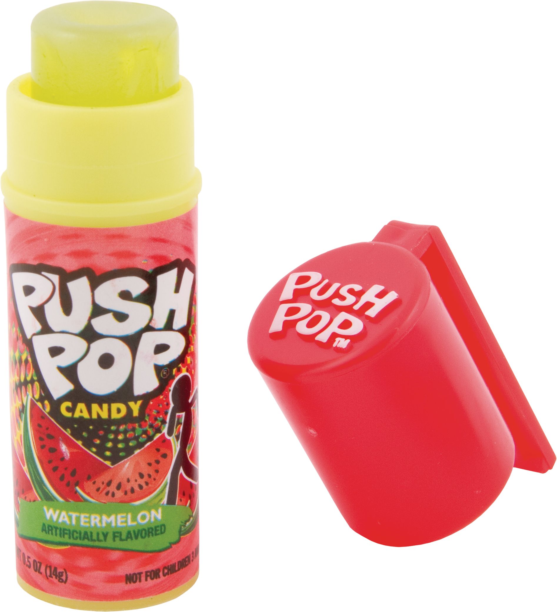 Topps Push Pop, Assorted Fruits, Multi-Coloured, 14-g, Hard Candy, for Birthday/Party Favour Composite_or_Mixed