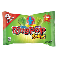 Topps Sour Ring Pops Candy, 10-pk Front_Flat