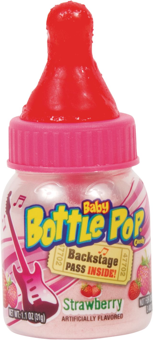 Baby Bottle Pops, Assorted Fruits, Multi-Coloured, 31-g, Hard Candy, for Birthday/Party Favour Front_Flat