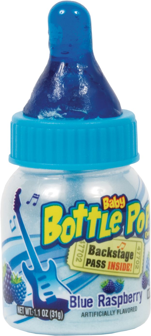 Baby Bottle Pops, Assorted Fruits, Multi-Coloured, 31-g, Hard Candy, for Birthday/Party Favour Front_Flat