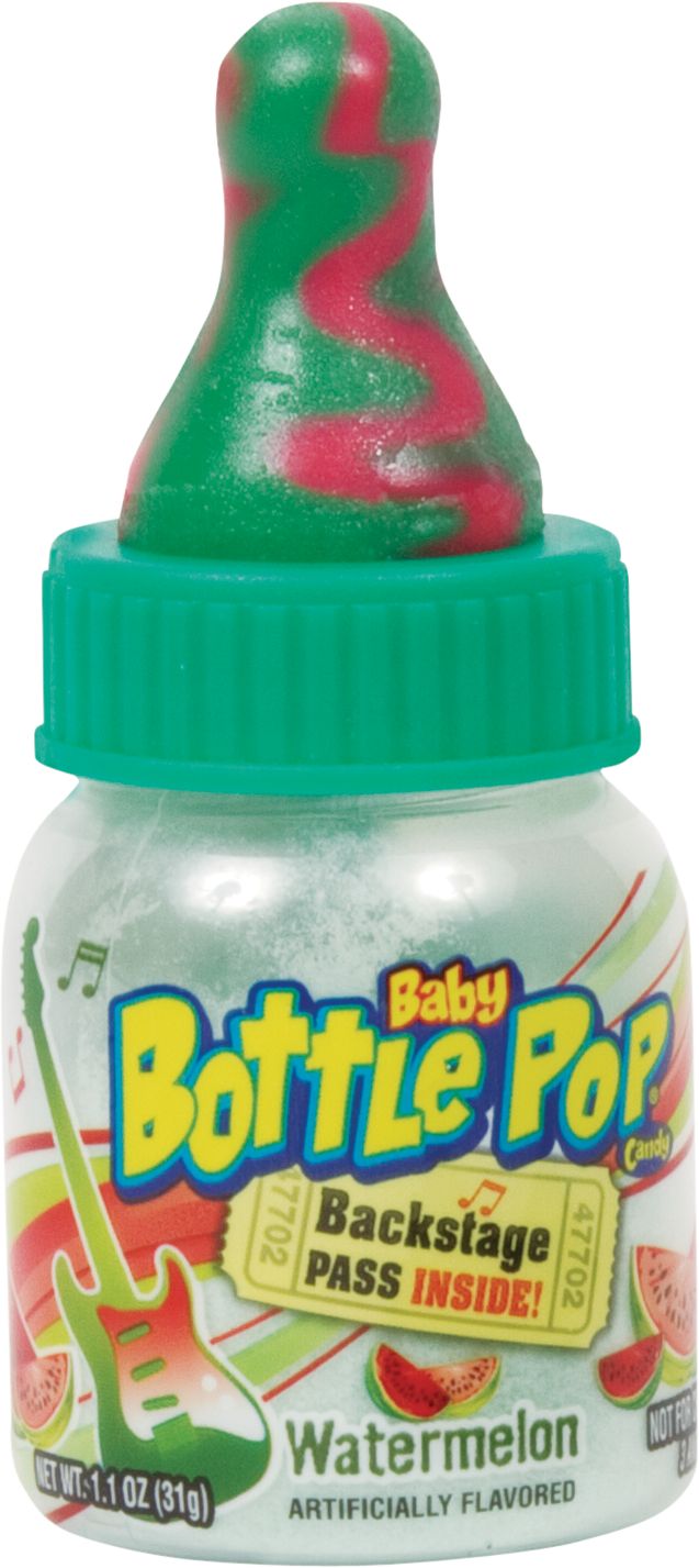 Baby Bottle Pops, Assorted Fruits, Multi-Coloured, 31-g, Hard Candy, for Birthday/Party Favour Front_Flat