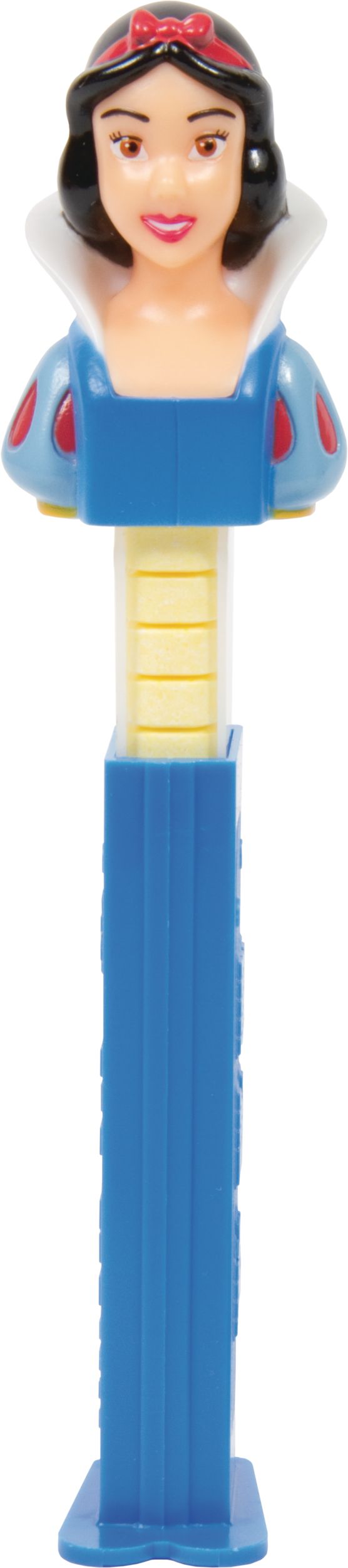 Distributeur PEZ Princesses Disney Il était une fois Belle, raisin, bonbon dur, jaune, 16 g, pour fête d'anniversaire/cadeau-surprise Front_Flat