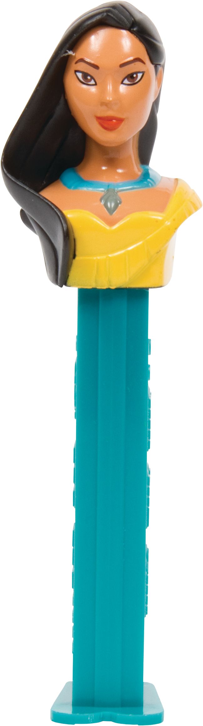 Distributeur PEZ Princesses Disney Il était une fois Belle, raisin, bonbon dur, jaune, 16 g, pour fête d'anniversaire/cadeau-surprise Front_Flat