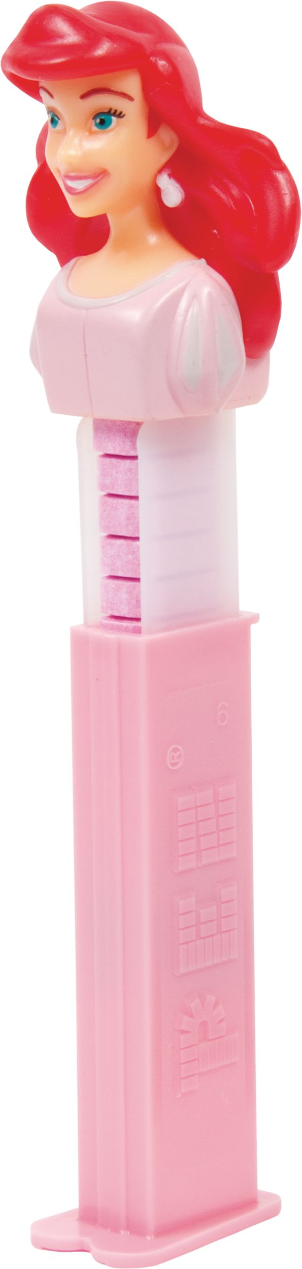 Distributeur PEZ Princesses Disney Il était une fois Belle, raisin, bonbon dur, jaune, 16 g, pour fête d'anniversaire/cadeau-surprise Front_Three_Fourths_Angled_Left