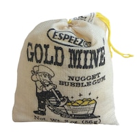 Gold Mine Nugget Bubble Gum, Assorted Fruits, Gold, 56-g, for Birthday/Party Favour Front_Flat