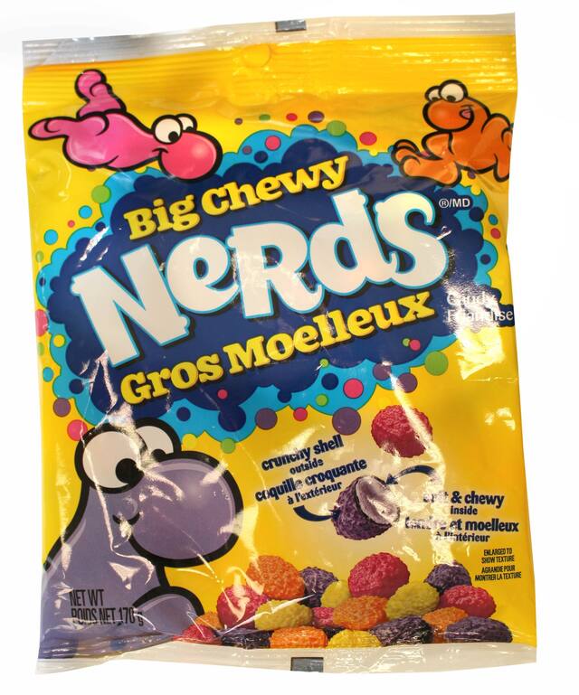 Nerds Big Chewy Candy, Assorted Fruits, Multi-Coloured, 170-g, Chewy Candy, for Birthday/Party Favour Front_Flat