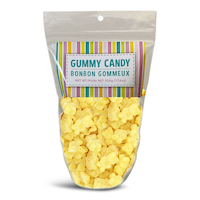 Oursons en gelée, citron, bonbon tendre, jaune, 500 g, pour fête d'anniversaire/buffet Front_Flat