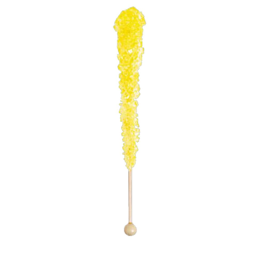 Bâtonnet de bonbon cristal, banane, bonbon dur, jaune, pour fête d'anniversaire/cadeau-surprise Front_Flat