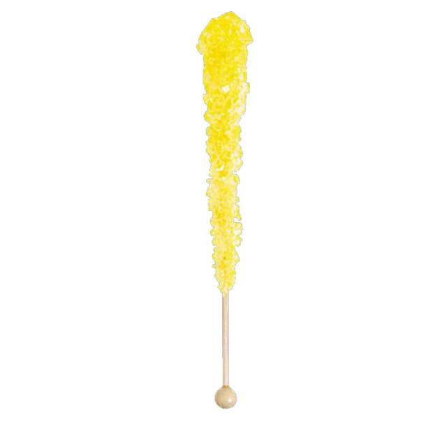 Bâtonnet de bonbon cristal, banane, bonbon dur, jaune, pour fête d'anniversaire/cadeau-surprise Front_Flat