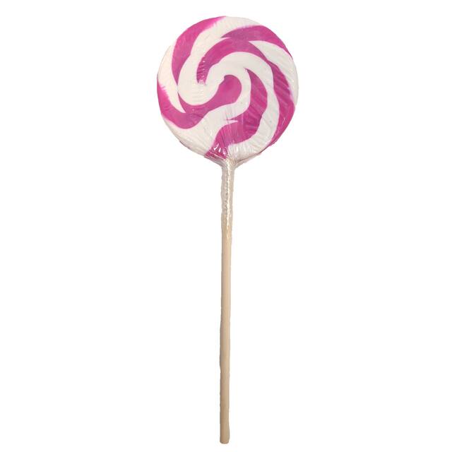 Swirl Lollipop, Grape, Purple/White, 42-g, Hard Candy, for Birthday/Party Favour Candy Front_Flat