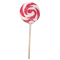 Sucette tourbillon, fraise, bonbon dur, rouge/blanc, 42 g, pour fête d'anniversaire/cadeau-surprise/fête du Canada Front_Flat