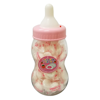 Baby Bottle Marshmallow Candy, Pink, 350-g Front_Flat