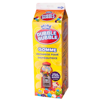Dubble Bubble Gumball Machine Refill, Assorted Fruits, Multi-Coloured, 454-g, Gum, for Birthday/Party Favour Front_Angled_Left