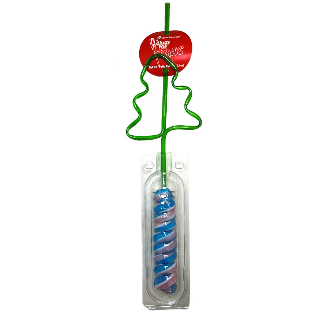 Christmas Crazy Pop Straw, 50g Party City