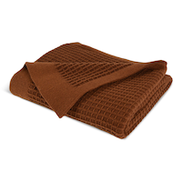 Nemcor Recycled Waffle Knit Throw Front_Three_Fourths_Angled_Left