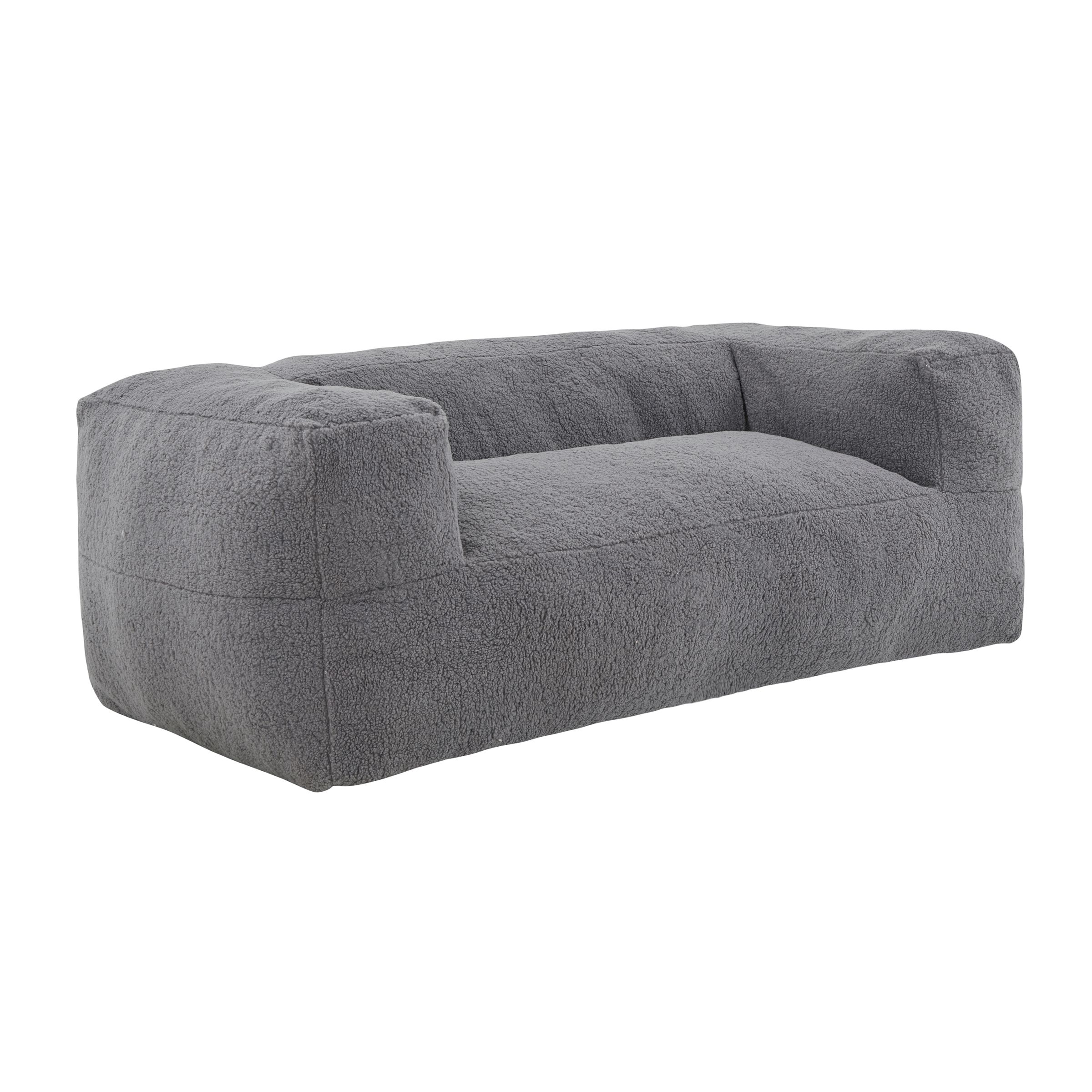 Primo Redd Sealy Upholstered Foam Sofa Lounger, Grey Front_Three_Fourths_Angled_Right