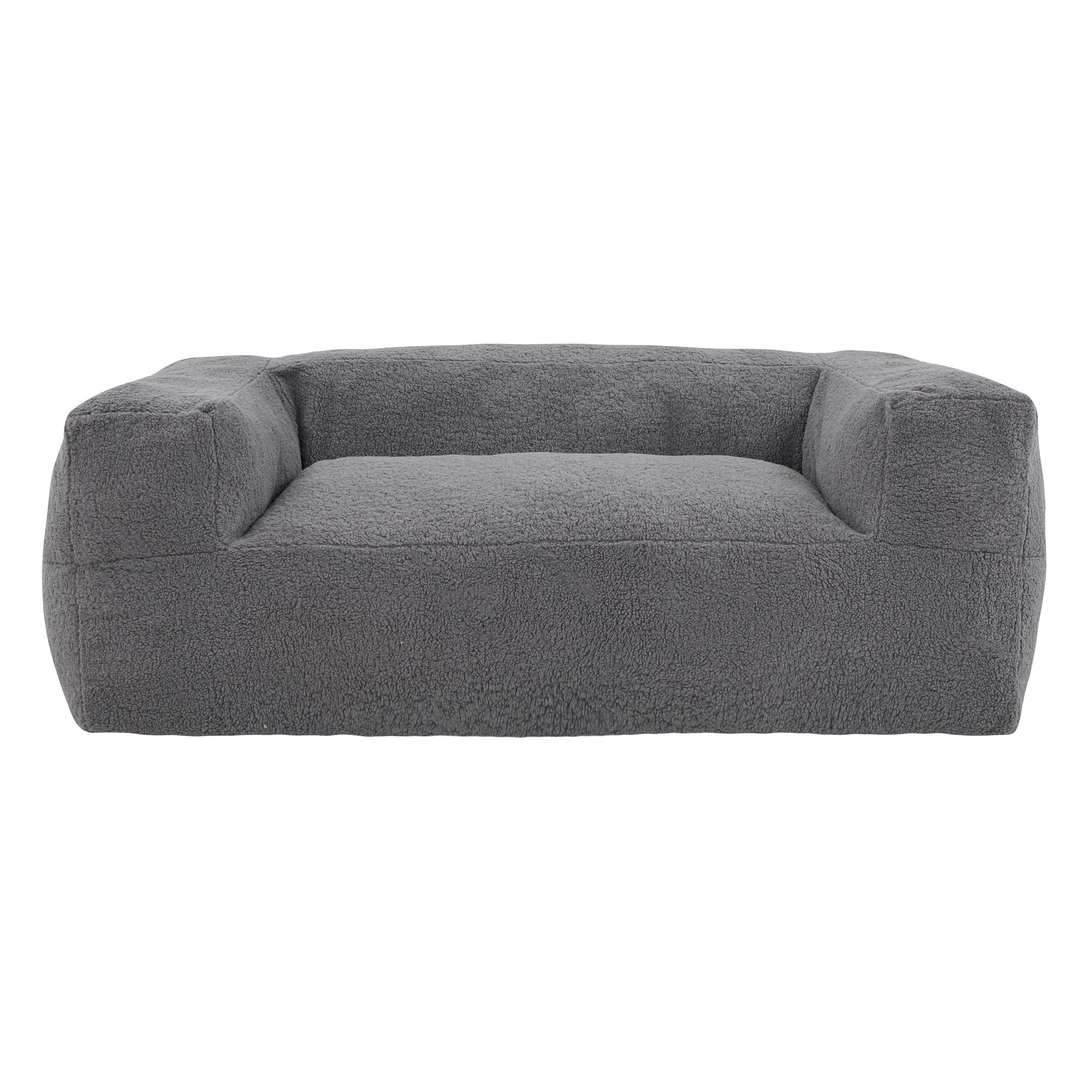 Primo Redd Sealy Upholstered Foam Sofa Lounger, Grey Front_Elevated