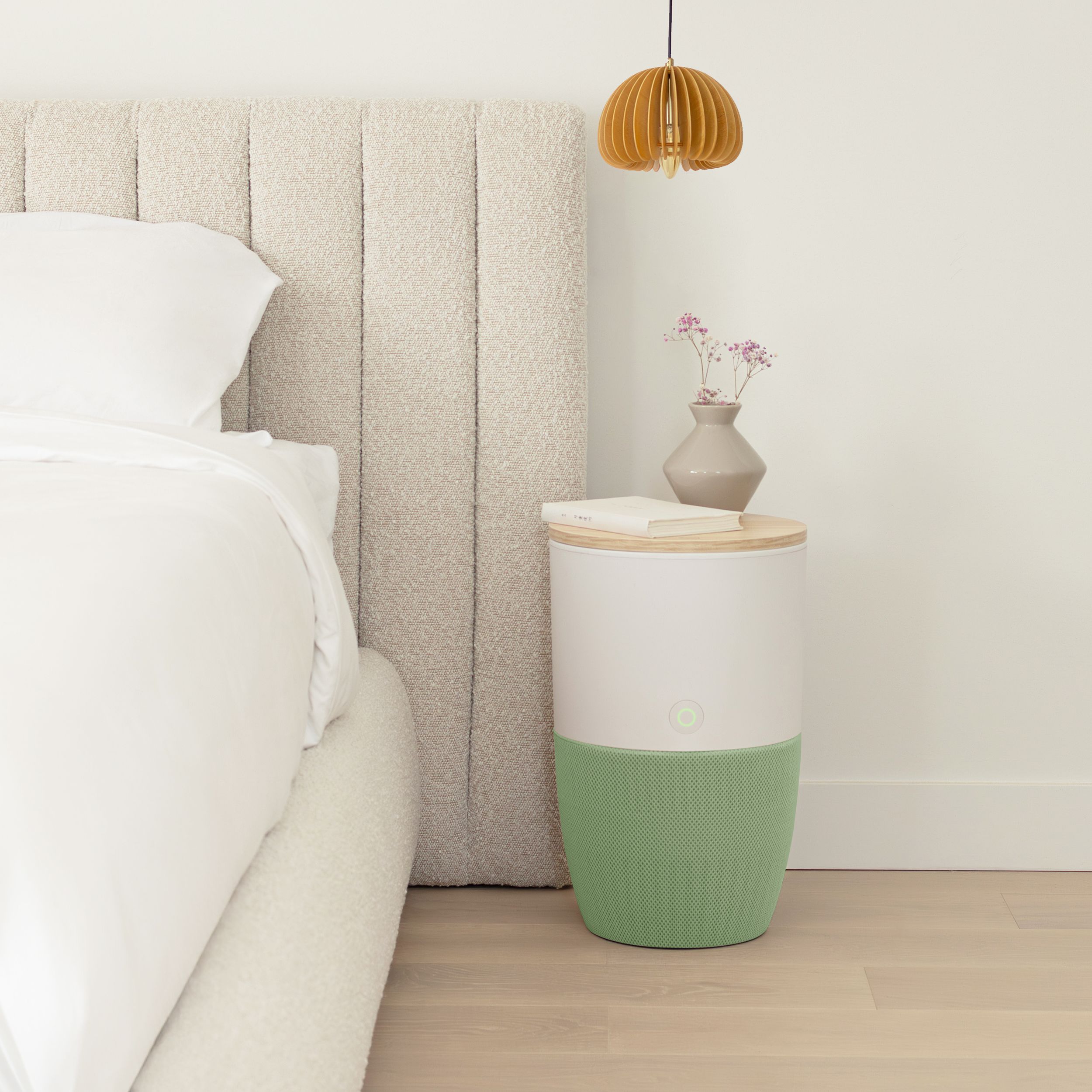 Préfiltre antibactérien lavable Dupray Bloom, menthe Front_Elevated