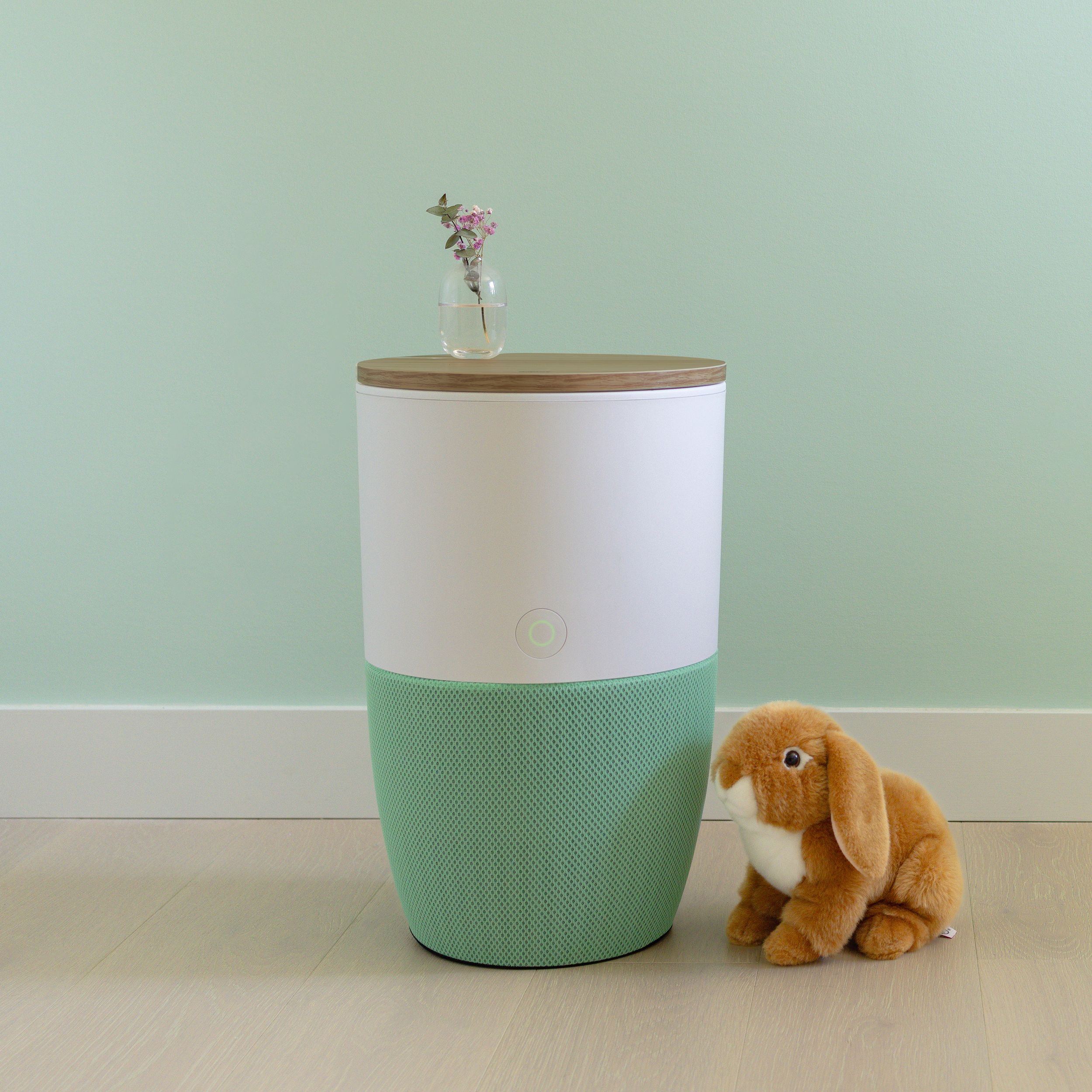 Préfiltre antibactérien lavable Dupray Bloom, menthe Front_Elevated