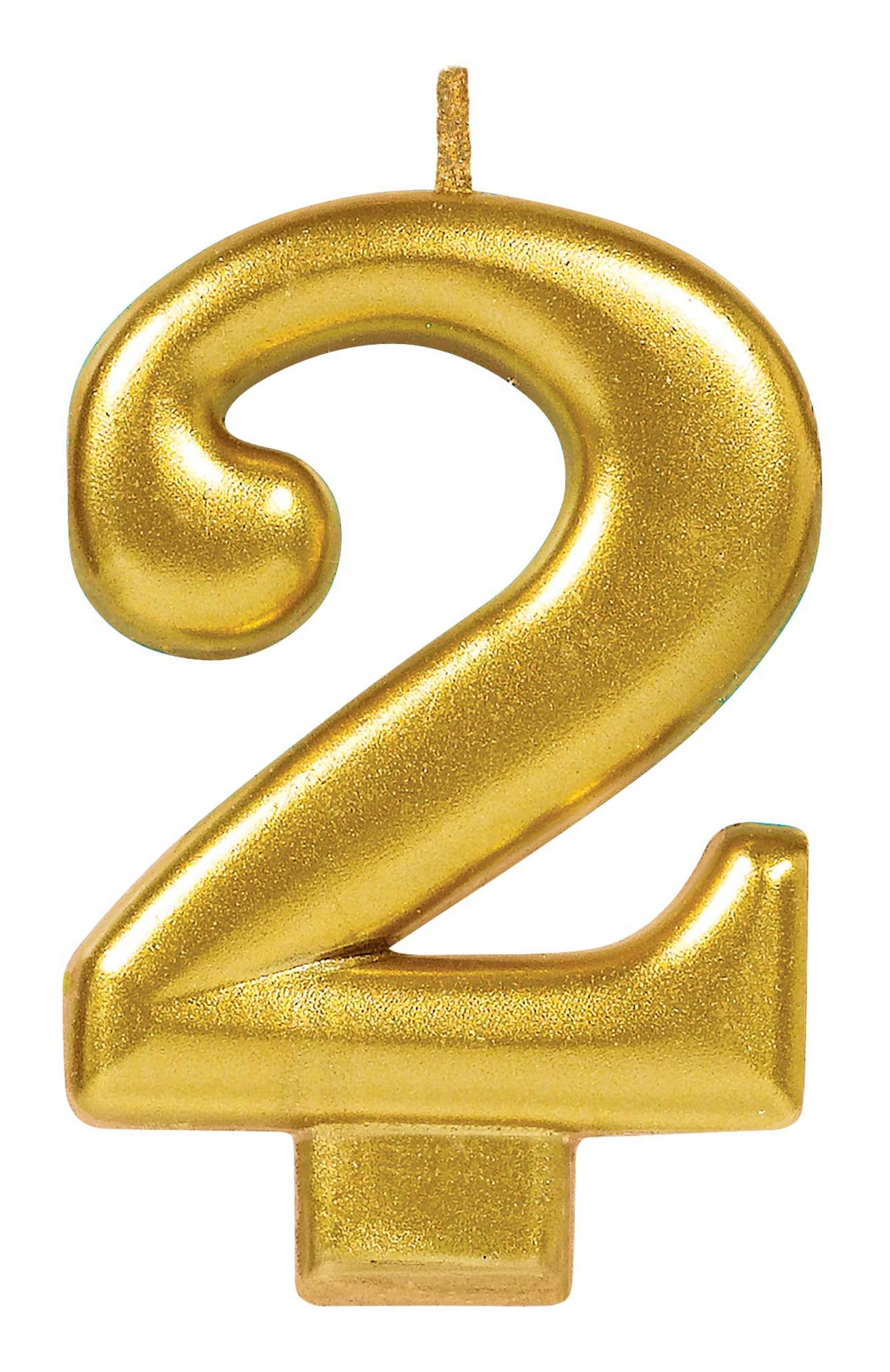 #2 CANDL 3" GLD MTLC